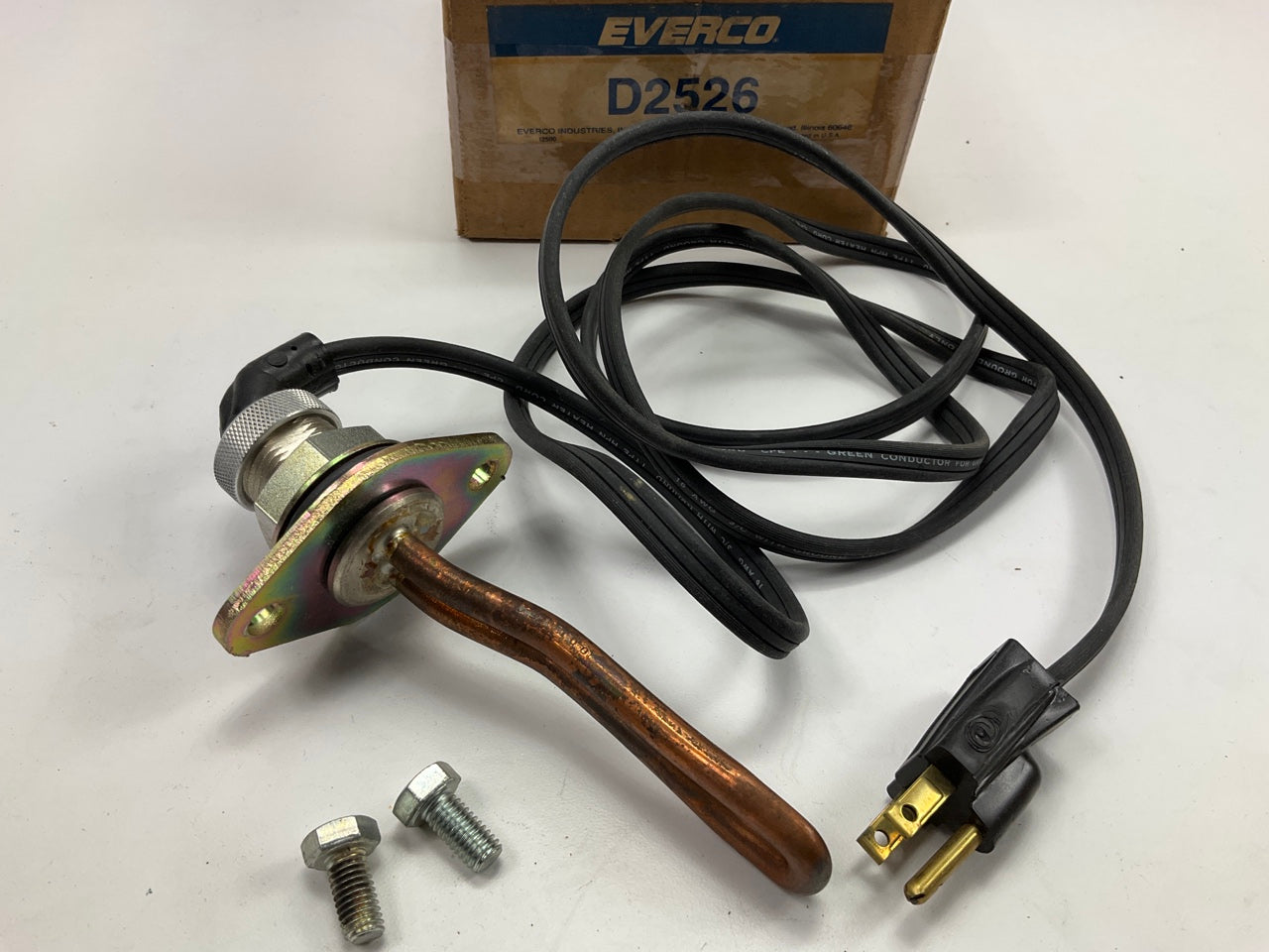 Everco D2526 Engine Block Heater, 1000 Watt For Mack MS200 MS300