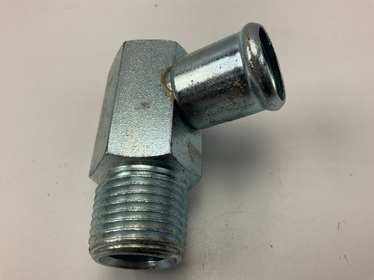 Everco H3910 HVAC Heater Fitting 3/4 Hose X 1/2 Male Pipe Thread, 90 Degree