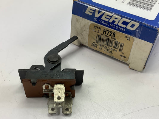 Everco H728 4-terminal Blower Heater Switch OEM Indak Replaces Ford E2FZ-18578-A