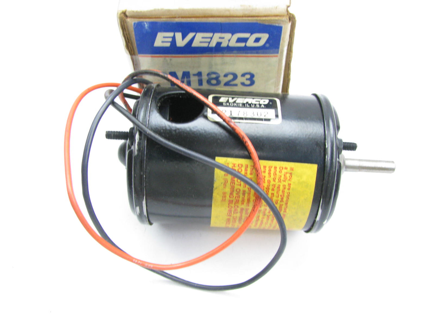 Everco M1823 Heater Blower Motor Without Wheel - 12V Reversible