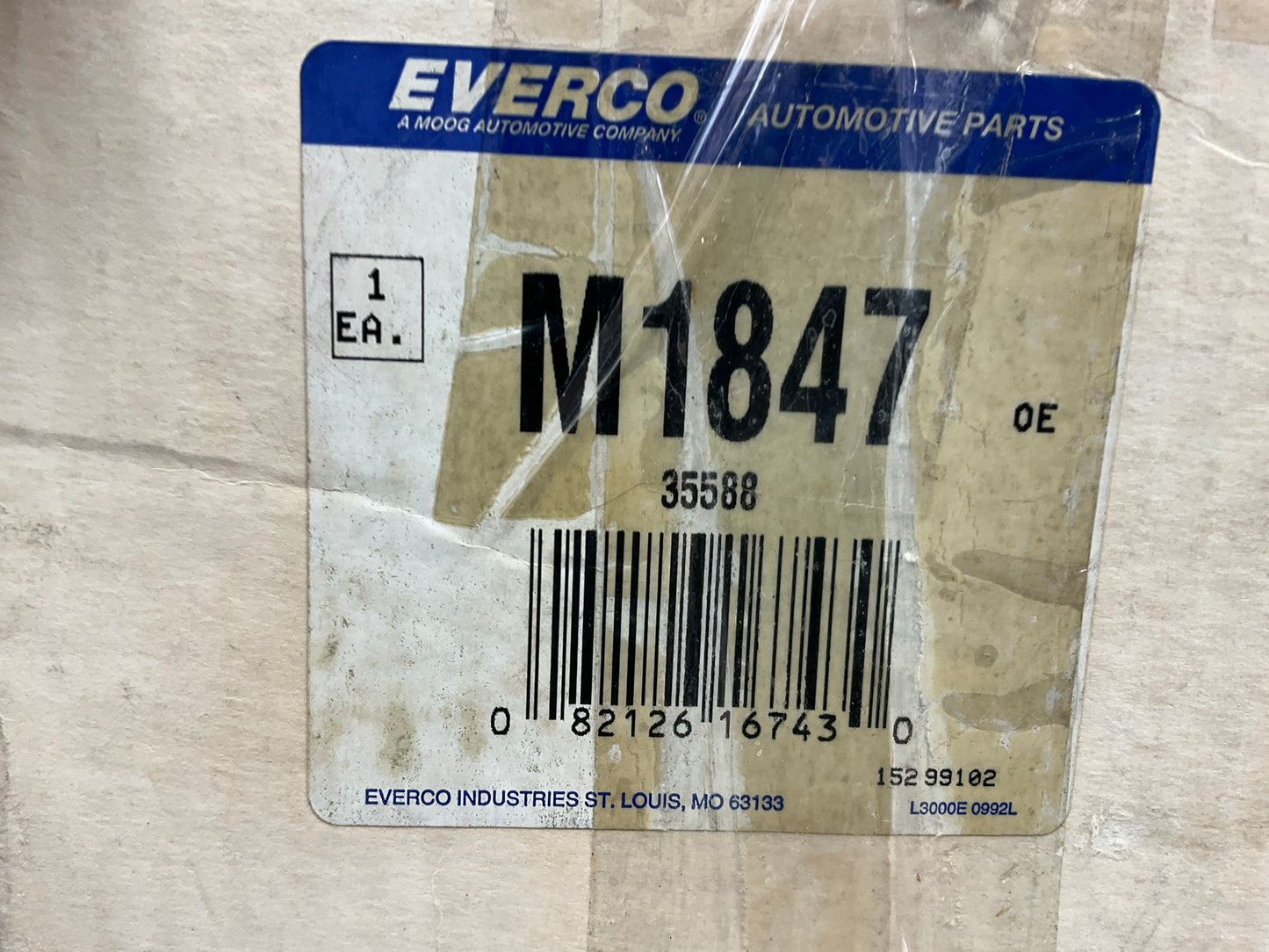 Everco M1847 HVAC Blower Motor - W/O BLOWER WHEEL