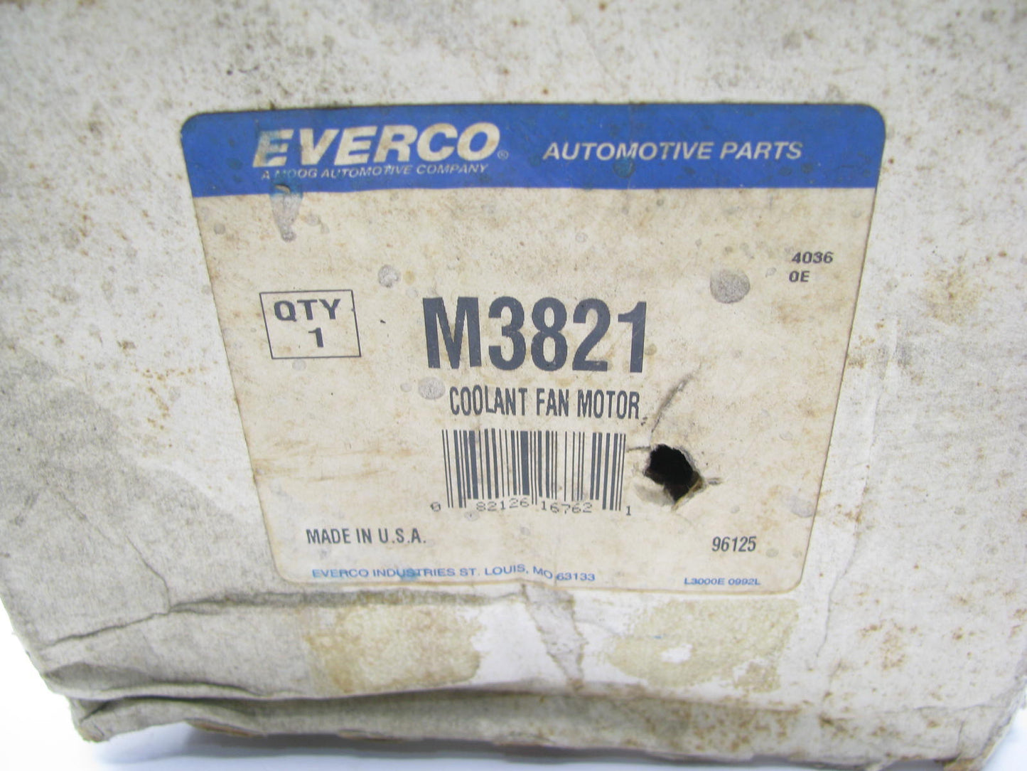 Everco M3821 Engine Cooling Fan Motor
