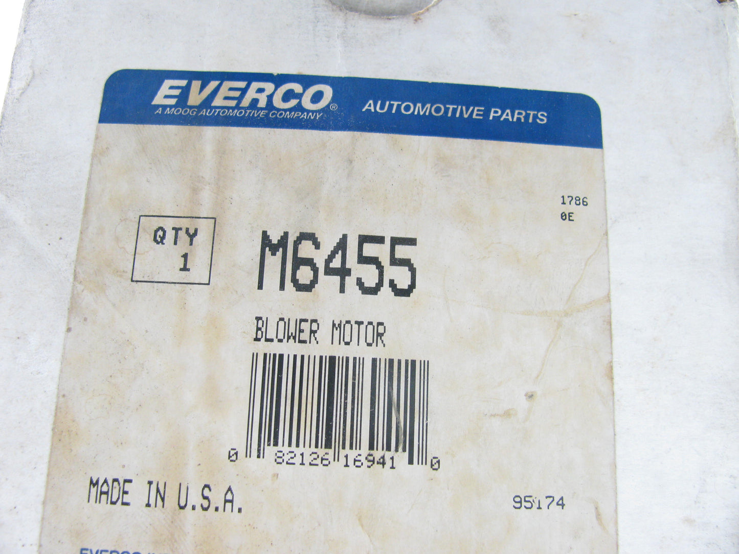 Everco M6455 Engine Cooling Fan Motor