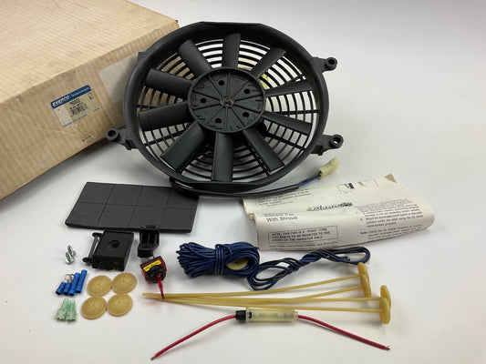 UNIVERSAL Everco M6922 Push Design, 10'' Cooling Electric Fan Motor + Install Kit