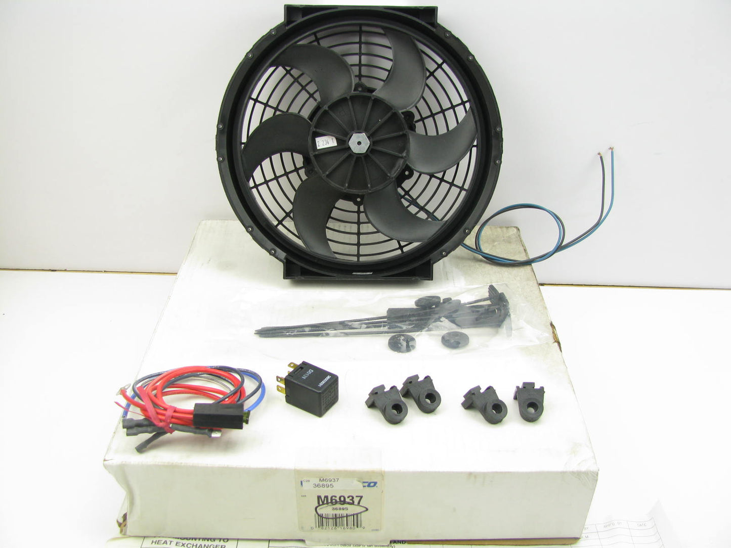 Everco M6937 Electric Engine Cooling Fan Kit - Universal Fit - 36895