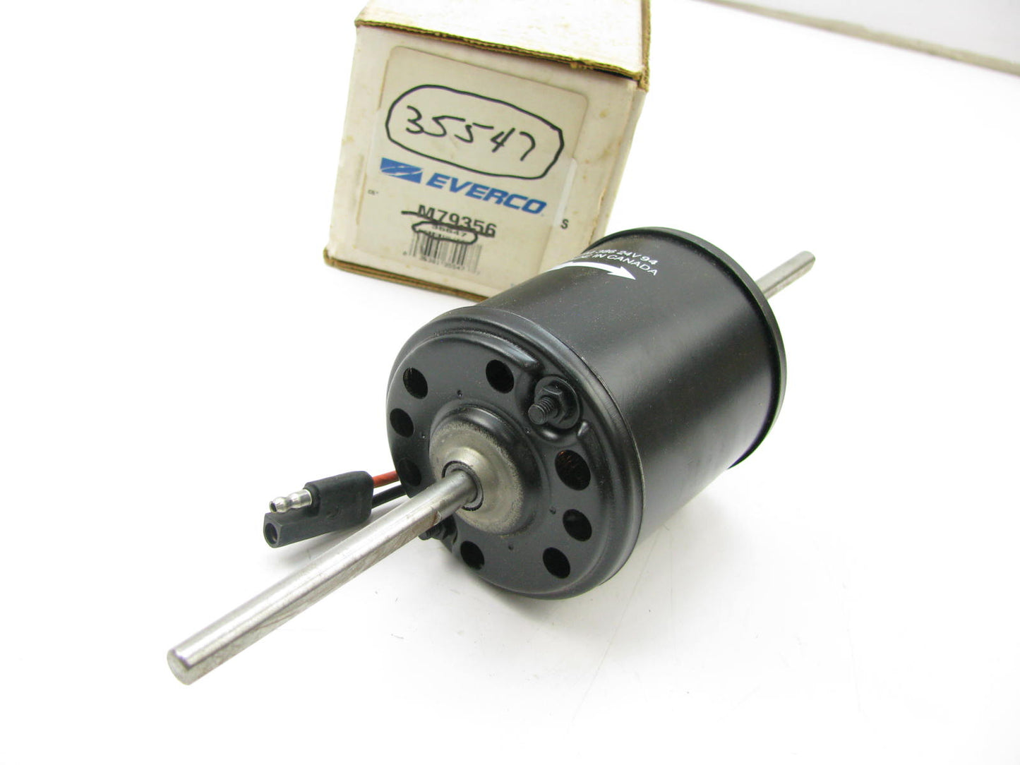 Everco M79356 Blower Motor - 1968-1979 Trucks Kysor Evans 24V 5/16'' Shaft Dia