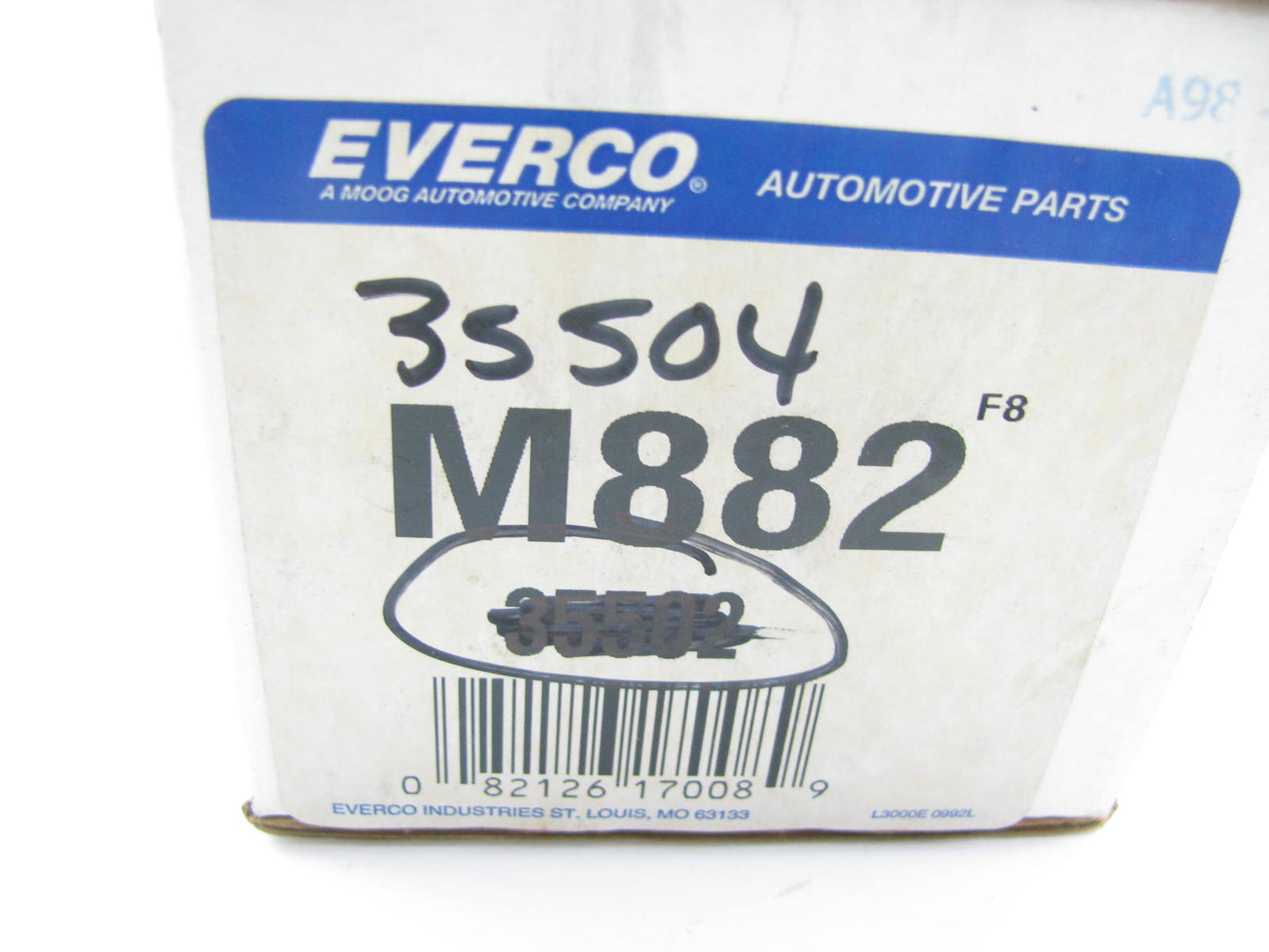 Everco M882 HVAC Blower Motor W/O Wheel