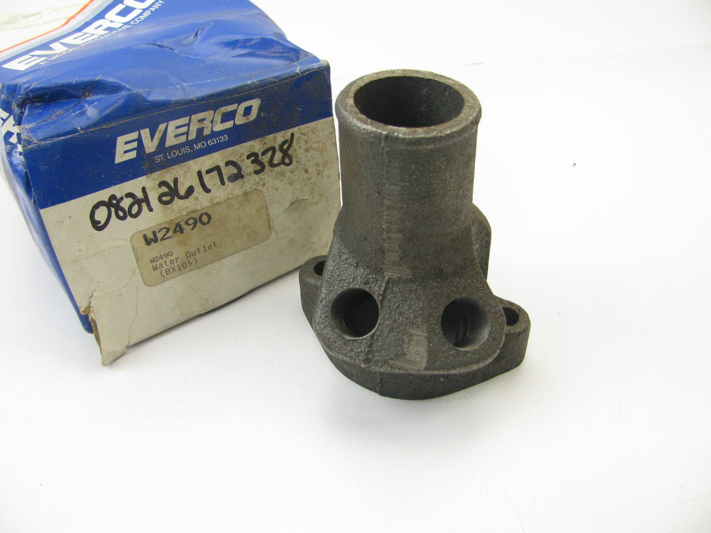 Everco W2490 Engine Coolant Water Outlet - 1974-1976 351C 351M 400 460 V8