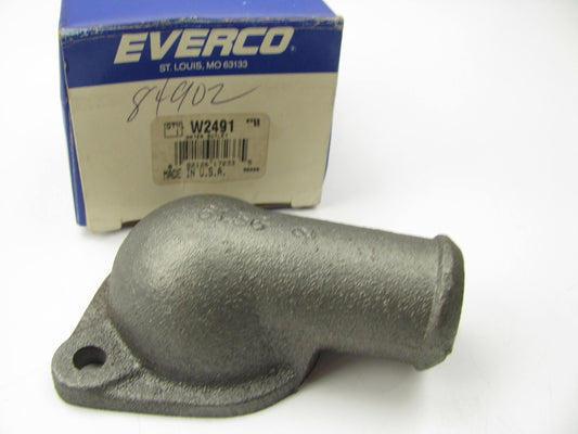 Everco W2491 Engine Coolant Water Outlet Thermostat Cover For 1980-1990 GM 2.5L