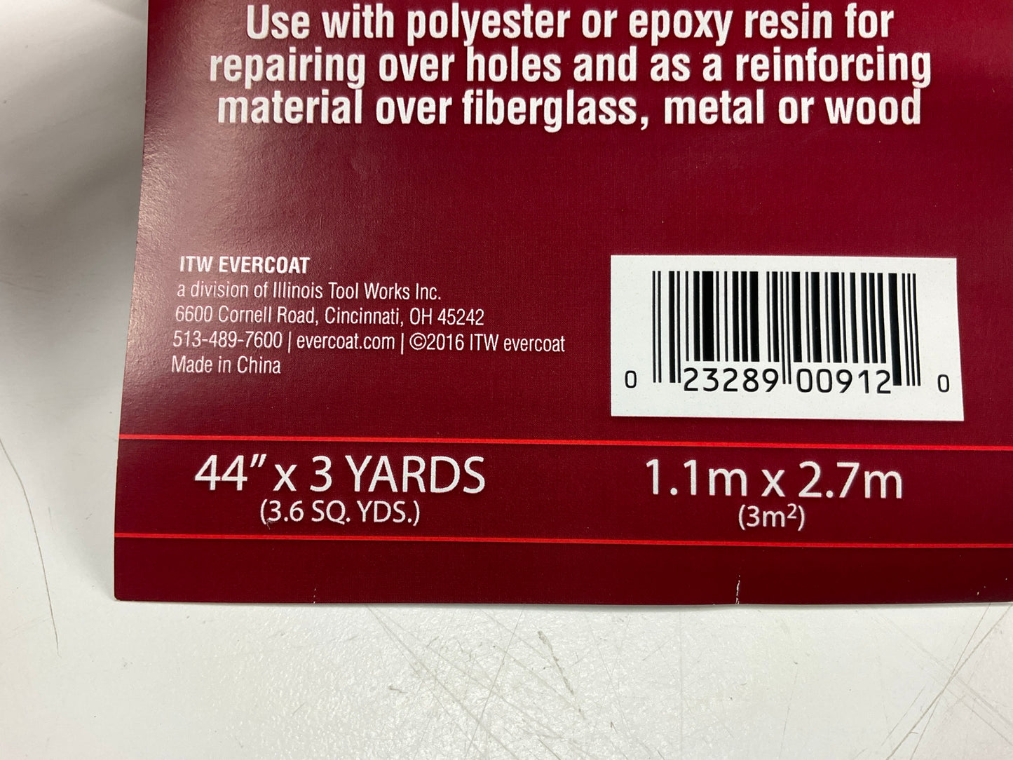 Evercoat 100912 Marine Sea-Glass Fiberglass Repair Cloth - 44'' X 3 Yards