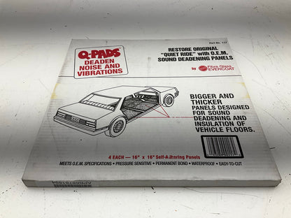 Evercoat Q-Pads Extra Strength Floorboard Sound Deadener Pads 16''x16'' - 4 Pack