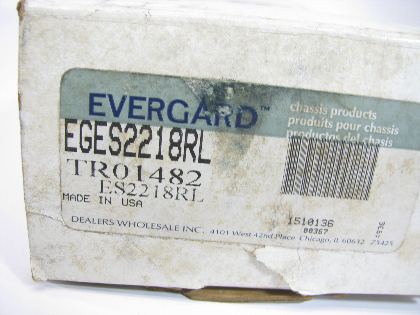 Evergard EGES2218RL OUTER Steering Tie Rod End Interchange # ES2218RL