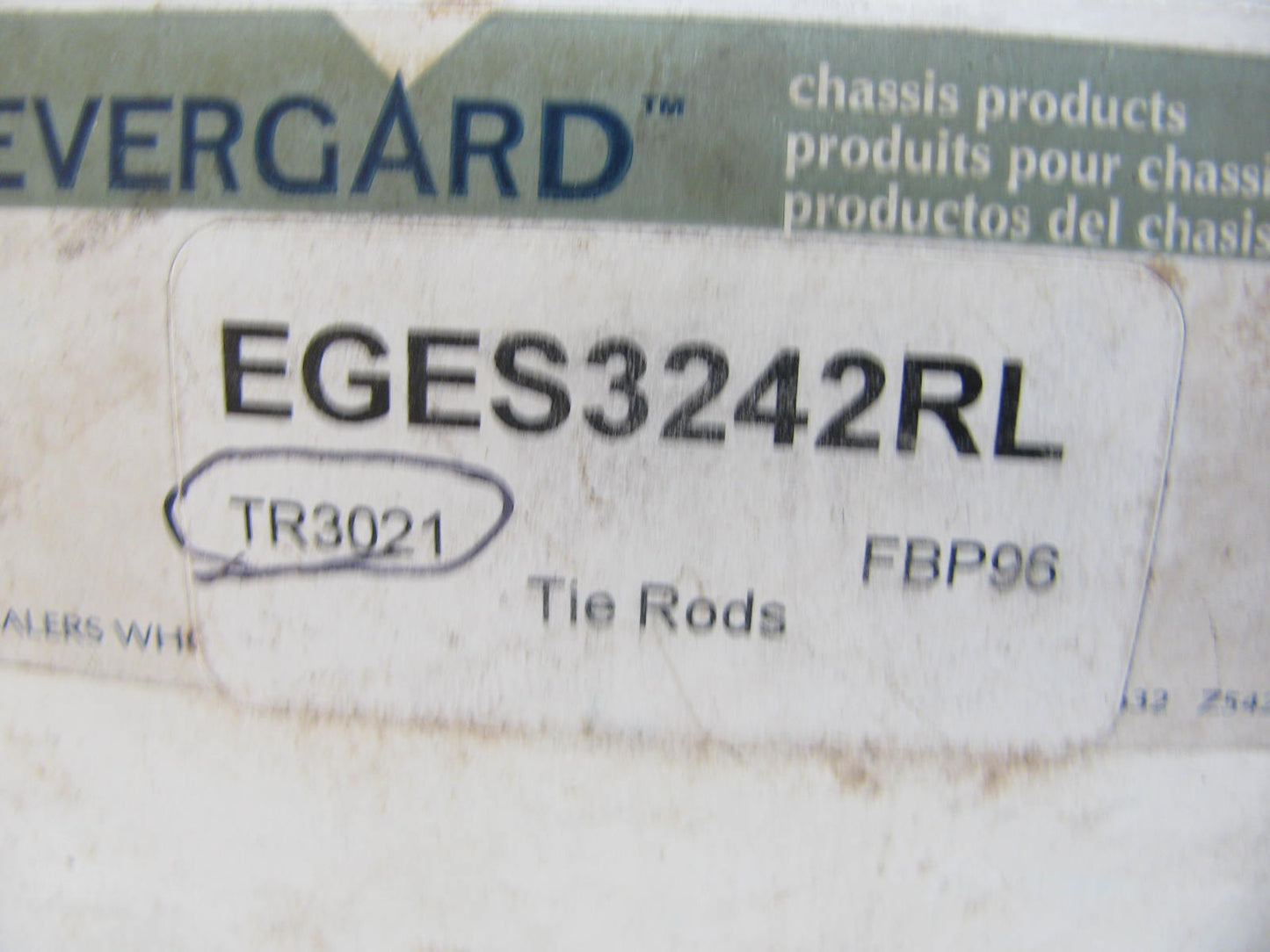 Evergard EGES3242RL Front OUTER Steering Tie Rod End Interchange ES3242RL