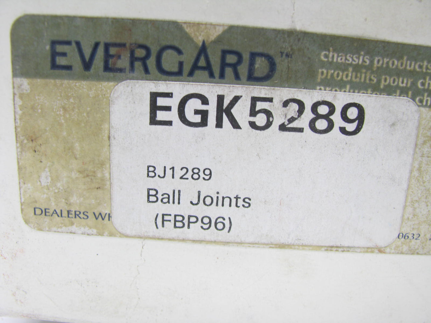 (2) Suspension Ball Joint Front Lower Evergard EGK5289