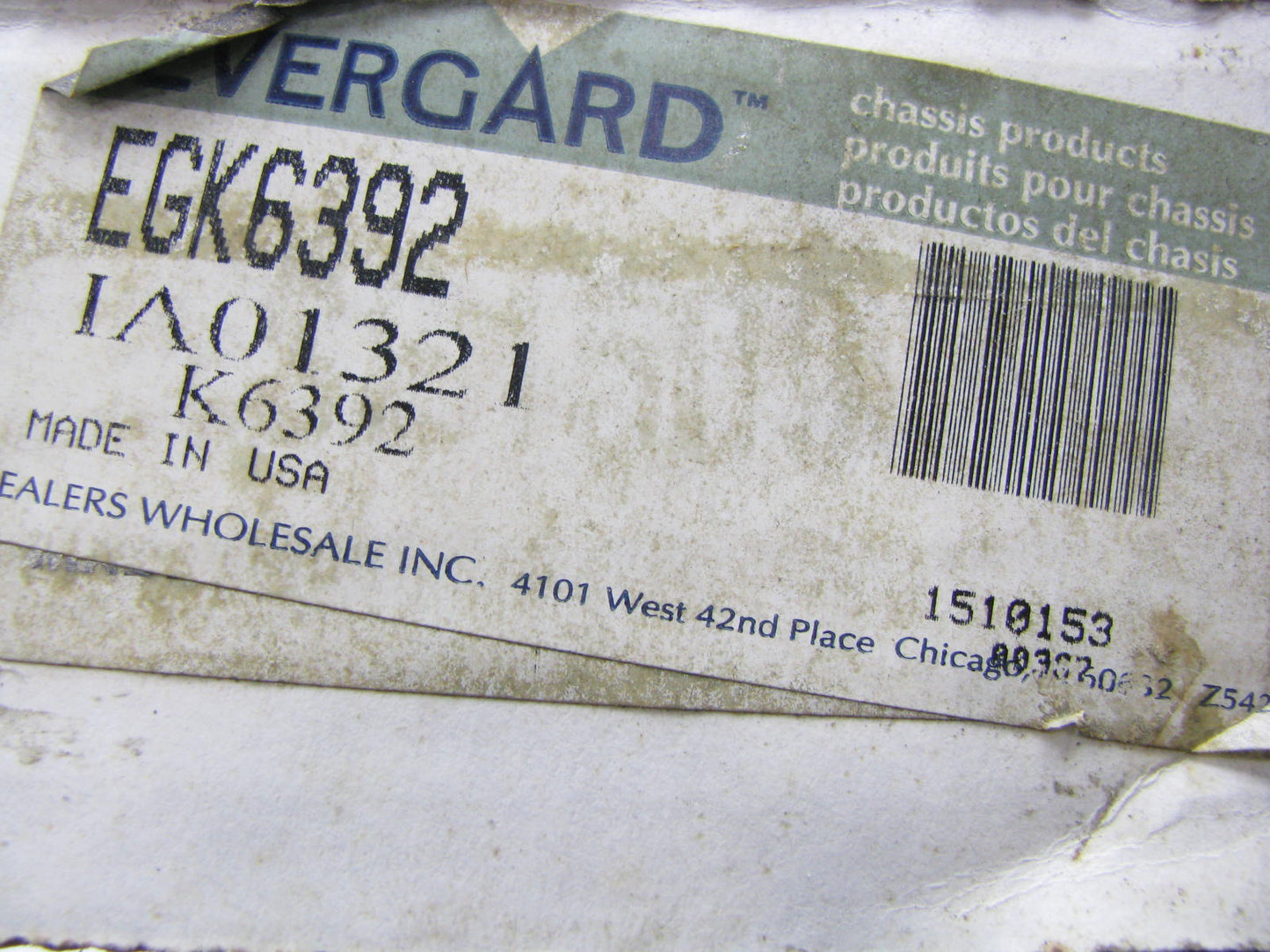 Evergard EGK6392 Steering Idler Arm - 1990-1998 Astro, 1990-2002 Safari AWD