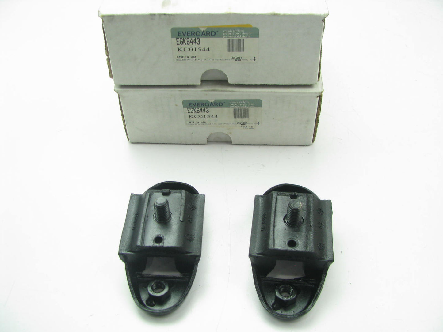 (2) Evergard EGK6443 Torsion Bar Mounts - Front To Frame - PAIR - 4WD ONLY