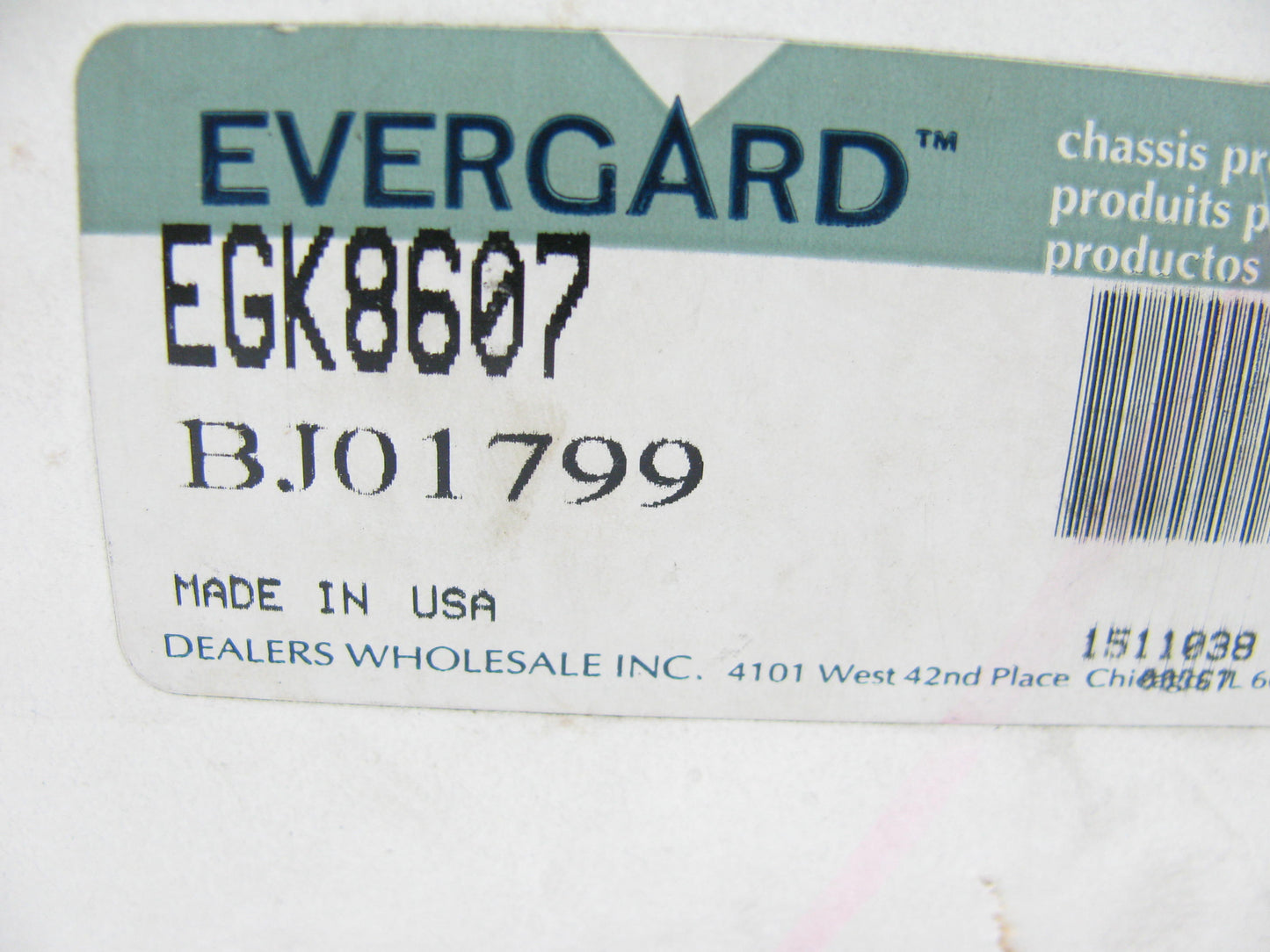 Evergard EGK8607 FRONT LOWER Suspension Ball Joint Interchange # K8607