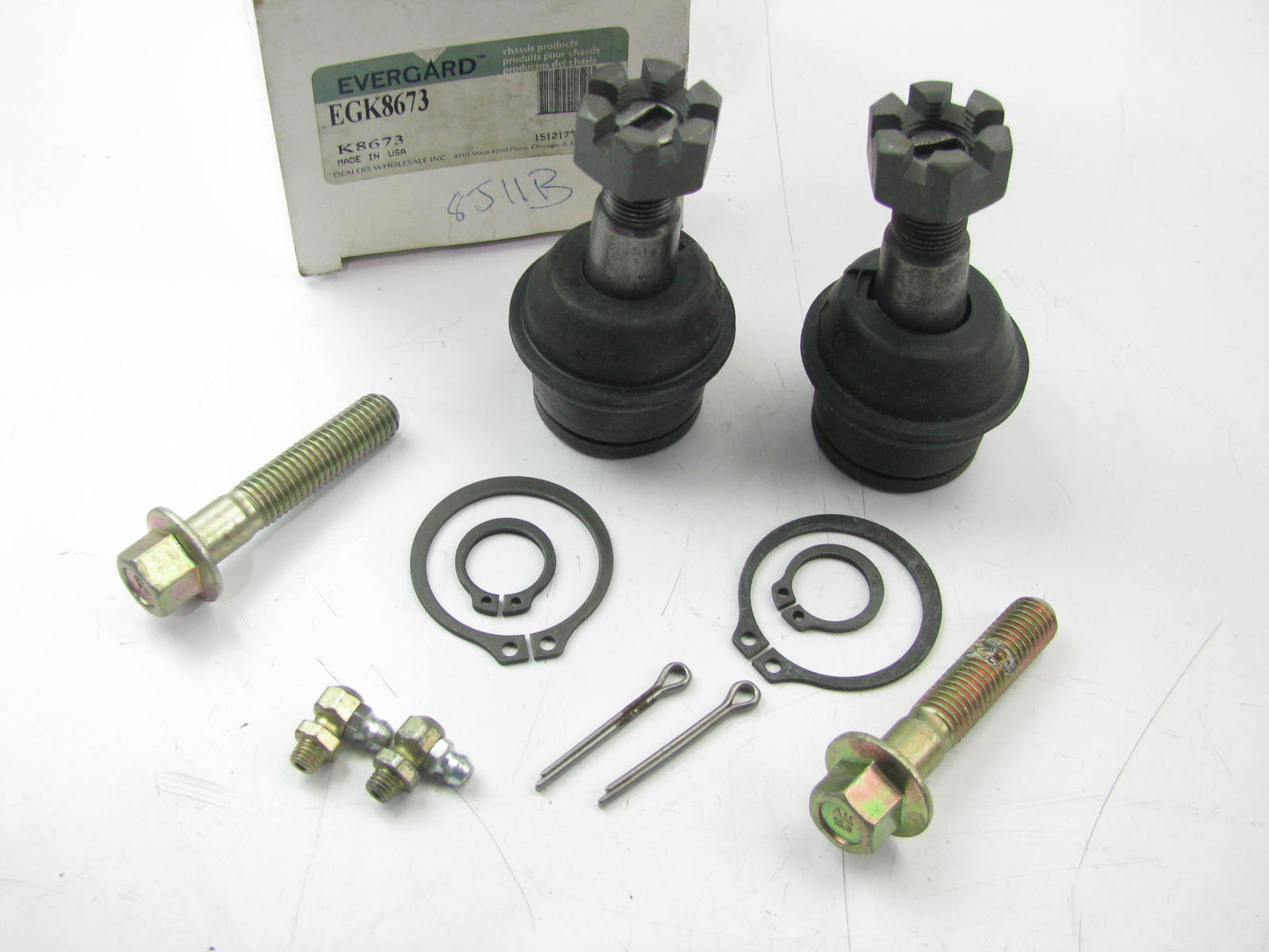 (2) Evergard EGK8673 Suspension Ball Joints - Front Lower