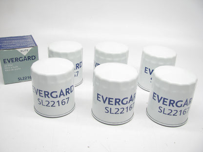 (6) Evergard SL22167 Engine Oil Filters (Replaces Fram PH43, Wix 51521)