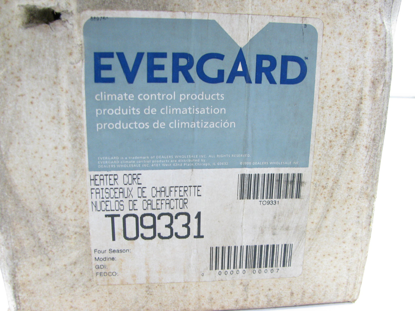 Evergard TO9331 HVAC Heater Core For 1986-1987 Toyota Celica