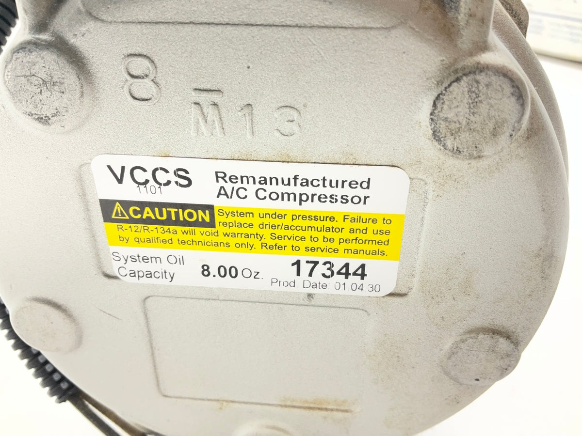 Reman. Evergard VT17344 A/C Compressor With Clutch