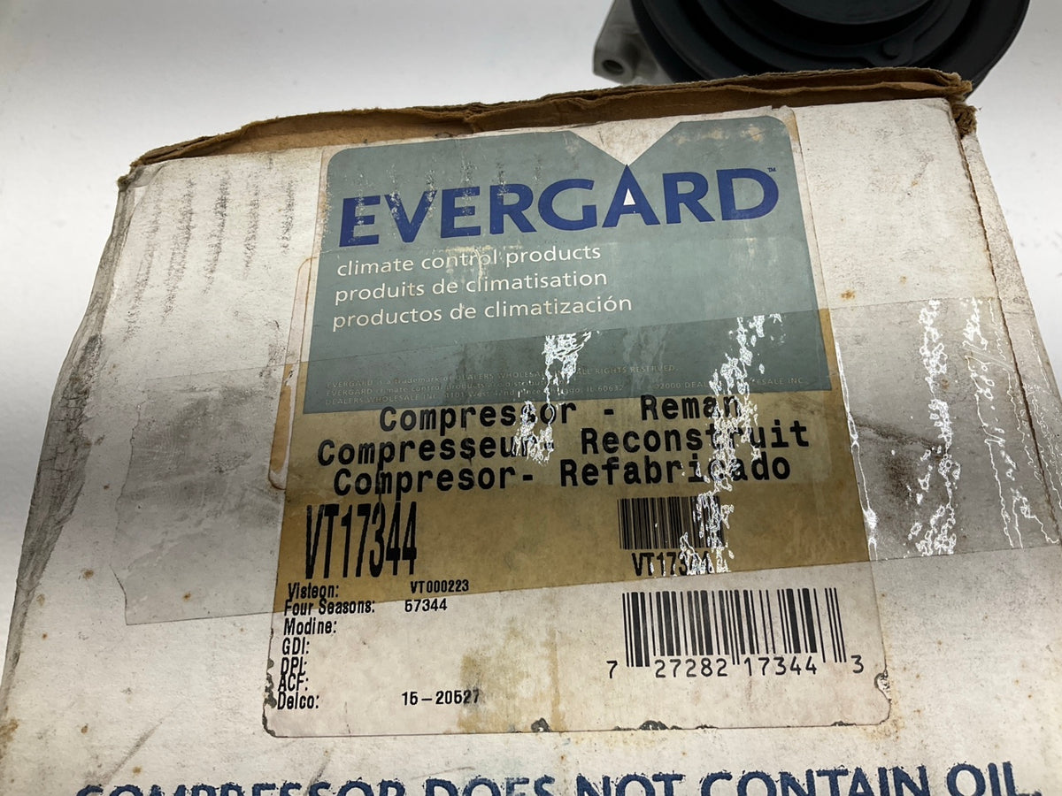 Reman. Evergard VT17344 A/C Compressor With Clutch