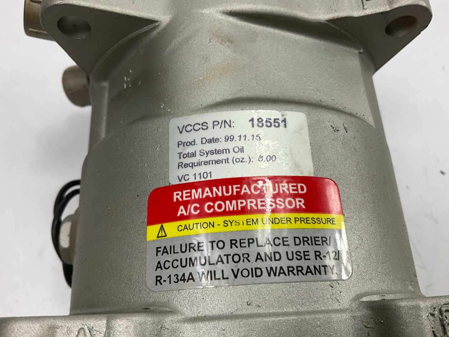 Evergard VT18551 SD508 A/C Compressor
