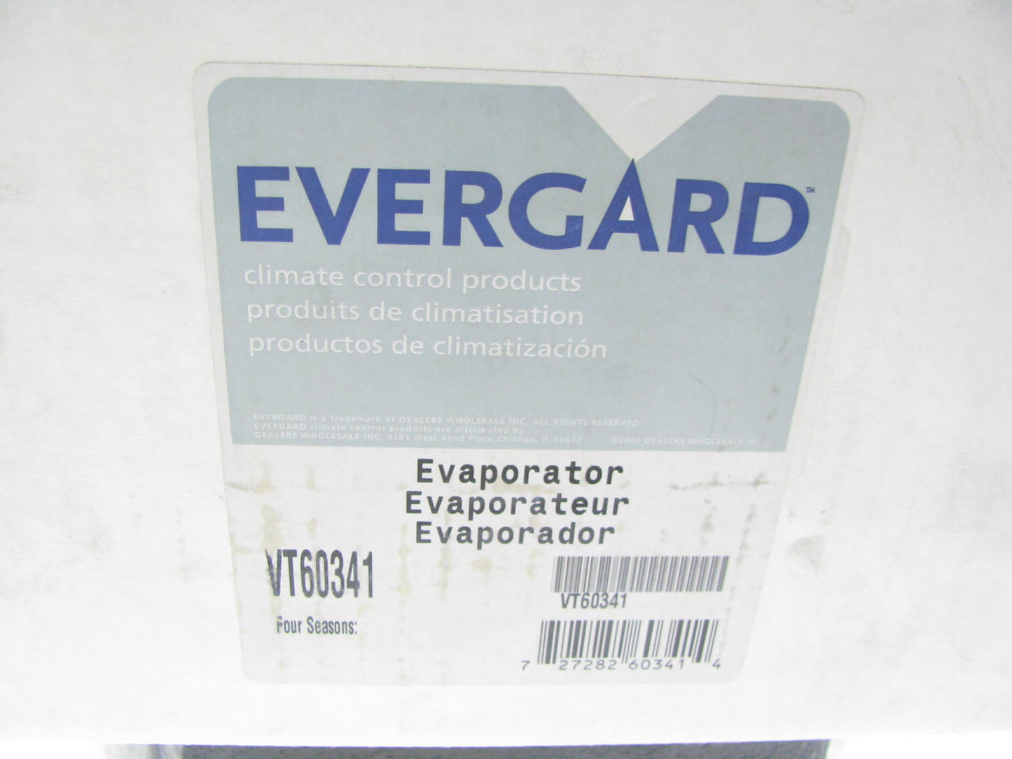 Evergard VT60341 A/C Evaporator Core - 1989-1993 Isuzu Pickup, 91-92 Rodeo