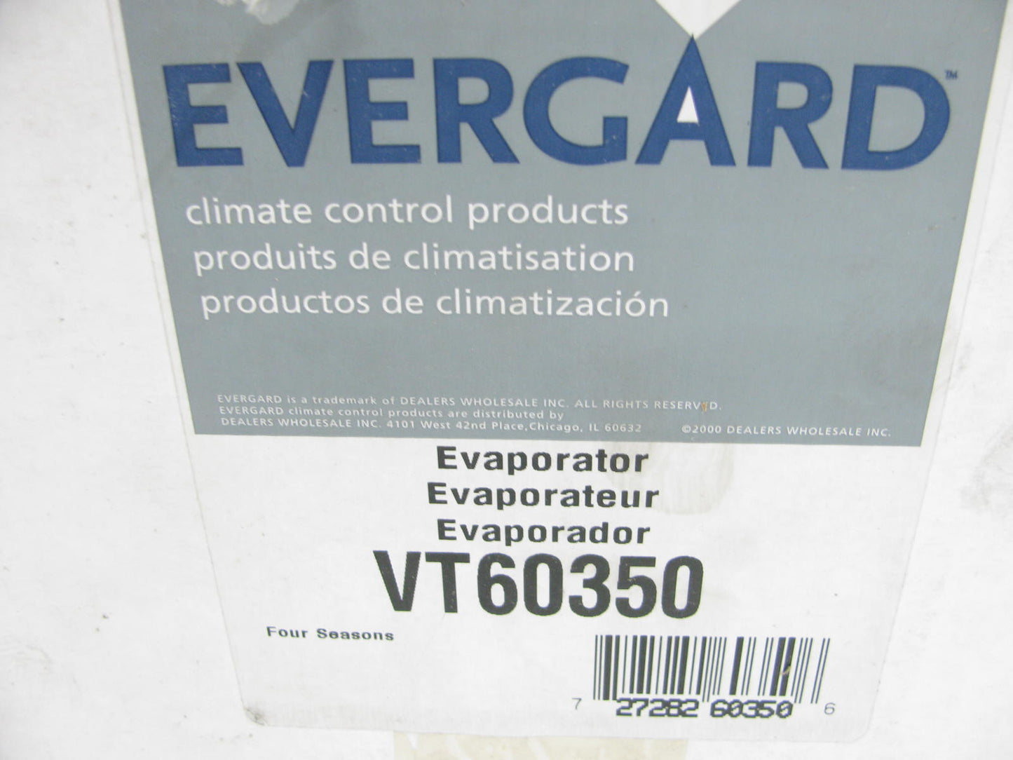 Evergard VT60350 Rear A/C Evaporator For 1993-98 Mercury Villager & Quest