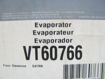 Evergard VT60766 A/C Evaporator Core For 1983-87 Toyota Corolla, 1983-88 Tercel