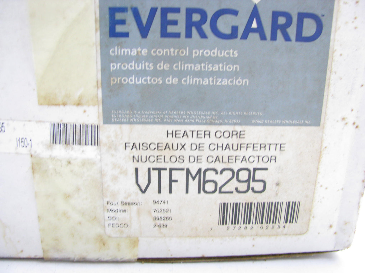 Evergard VTFM6295 HVAC Heater Core