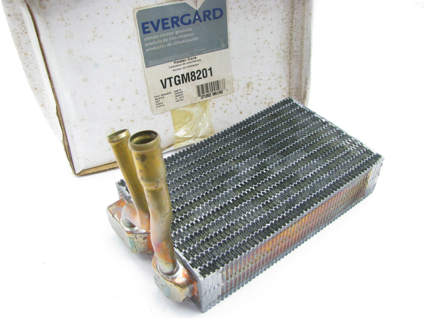 Evergard VTGM8201 HVAC Heater Core, Brass - 82-84 Firenza, Cavalier