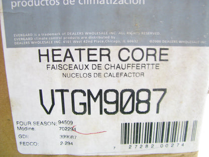 Evergard VTGM9087 HVAC Heater Core