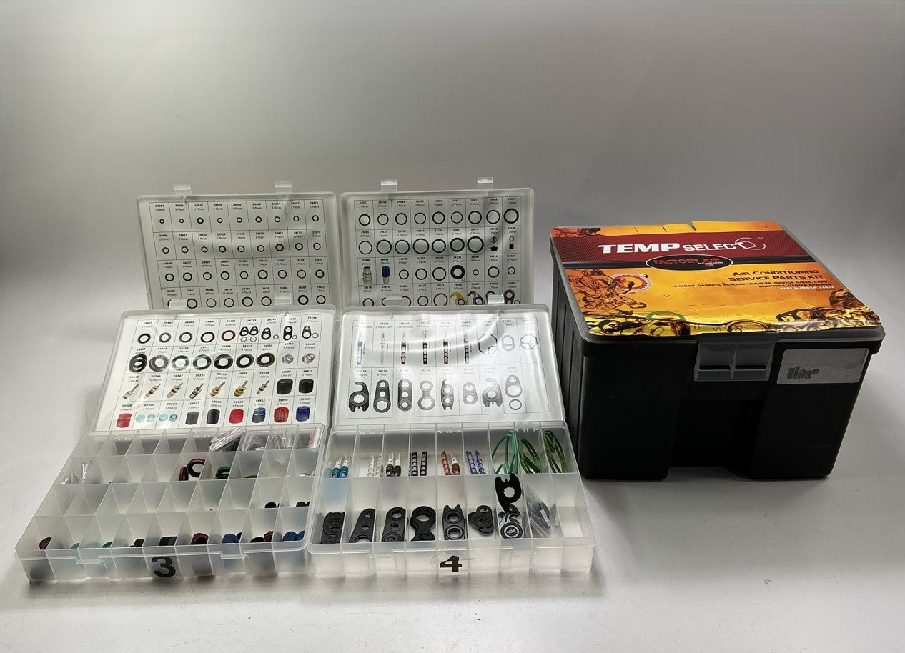 DAMAGED CASE Factory Air 24813 A/C Service Parts O-rings Seals Organizer. 626 PC