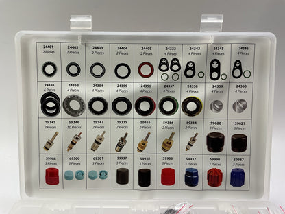 DAMAGED CASE Factory Air 24813 A/C Service Parts O-rings Seals Organizer. 626 PC