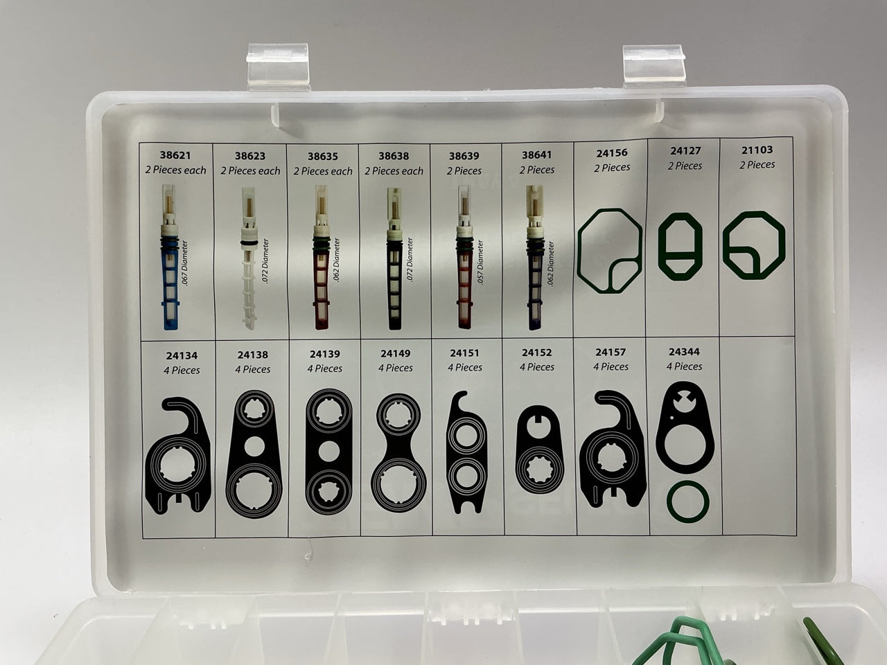 DAMAGED CASE Factory Air 24813 A/C Service Parts O-rings Seals Organizer. 626 PC