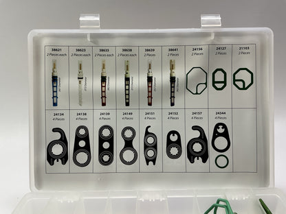 DAMAGED CASE Factory Air 24813 A/C Service Parts O-rings Seals Organizer. 626 PC