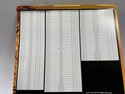 DAMAGED CASE Factory Air 24813 A/C Service Parts O-rings Seals Organizer. 626 PC