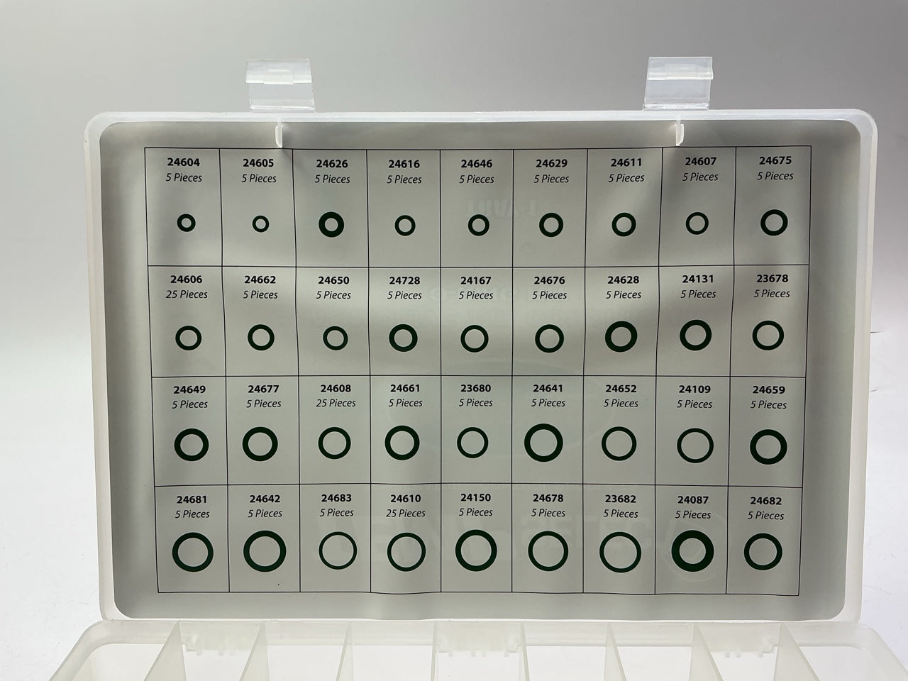 DAMAGED CASE Factory Air 24813 A/C Service Parts O-rings Seals Organizer. 626 PC