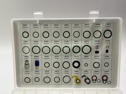 DAMAGED CASE Factory Air 24813 A/C Service Parts O-rings Seals Organizer. 626 PC