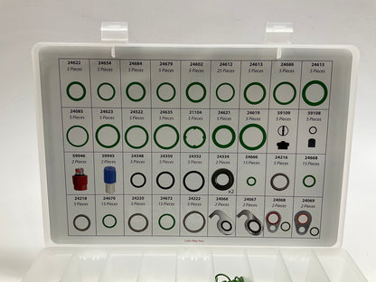 Factory Air 24813 A/C Service Parts O-rings Seals Organizer Assortment, 626 PC
