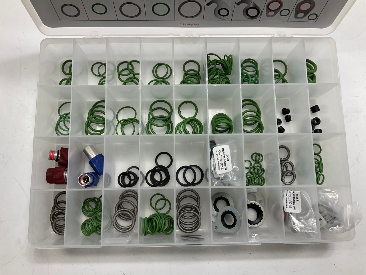Factory Air 24813 A/C Service Parts O-rings Seals Organizer Assortment, 626 PC