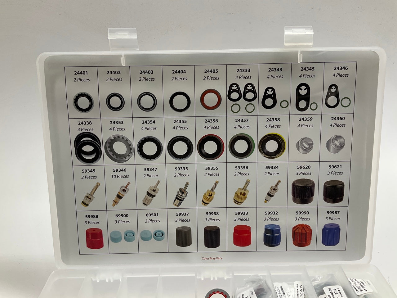 Factory Air 24813 A/C Service Parts O-rings Seals Organizer Assortment, 626 PC