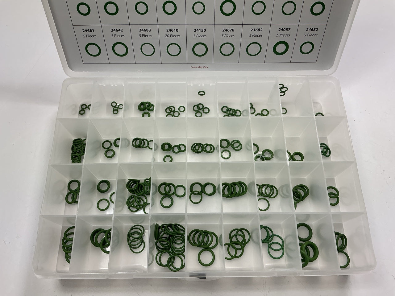 DAMAGED BOX - Factory Air 24818 Black A/C O-Ring Tech Tray Assortment Kit