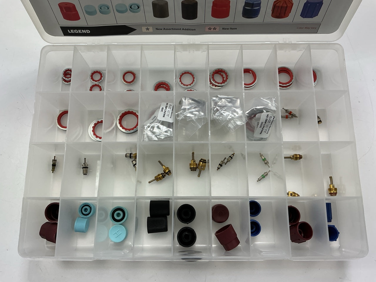 DAMAGED BOX - Factory Air 24818 Black A/C O-Ring Tech Tray Assortment Kit