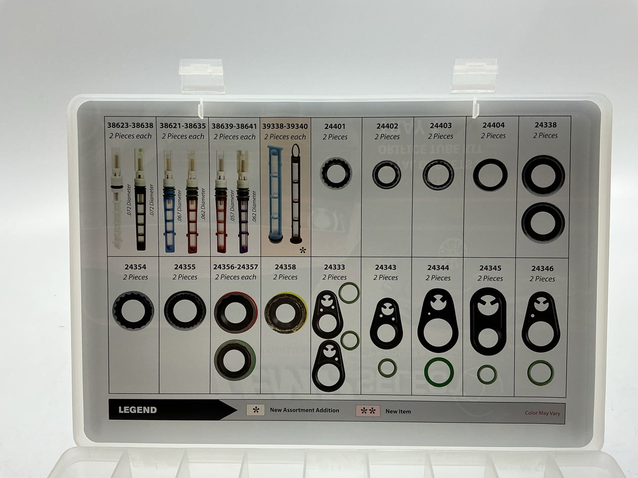 Factory Air 24818 Black A/C O-Ring Tech Tray Assortment Kit
