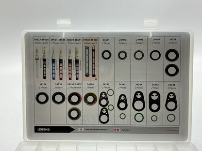 Factory Air 24818 Black A/C O-Ring Tech Tray Assortment Kit