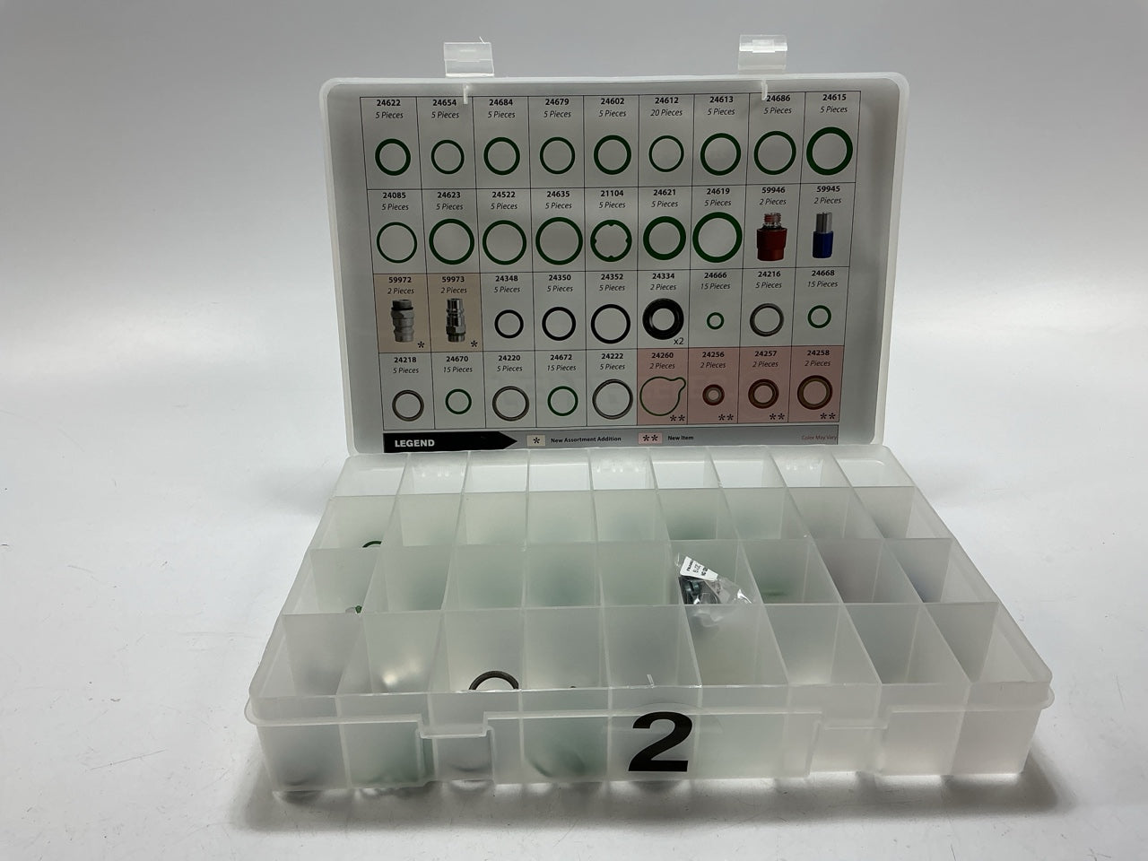 Factory Air 24818 Black A/C O-Ring Tech Tray Assortment Kit