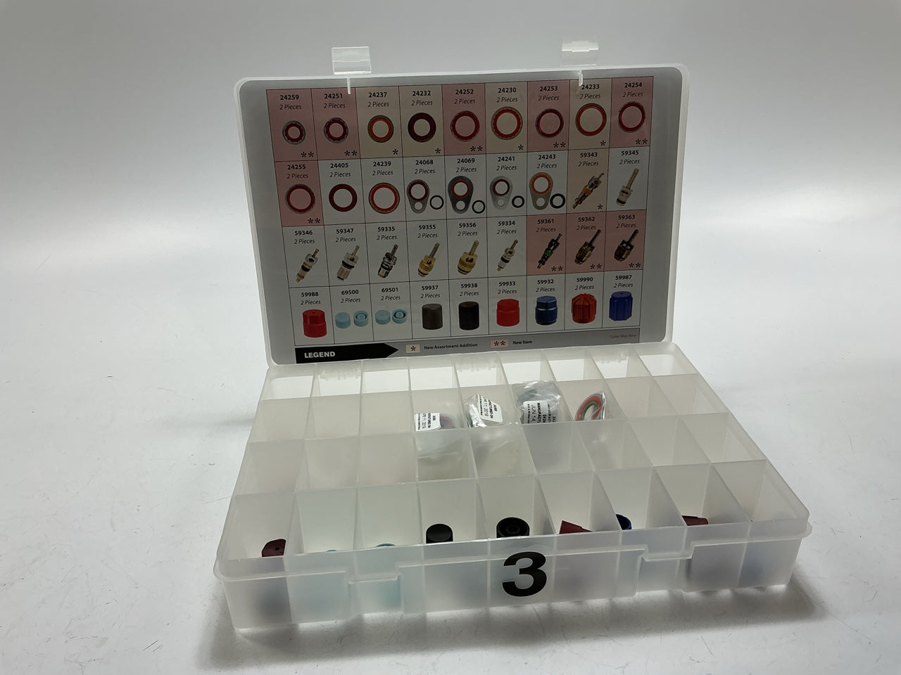 Factory Air 24818 Black A/C O-Ring Tech Tray Assortment Kit