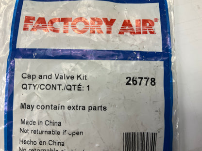 Factory Air 26778 A/C System Valve Core And Cap Kit
